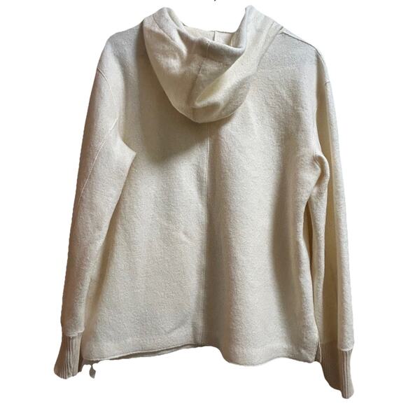 Geiger Austria Women's Hoodie Sweater Beige Boiled Wool Pullover - Size 36/Small - Picture 5 of 8